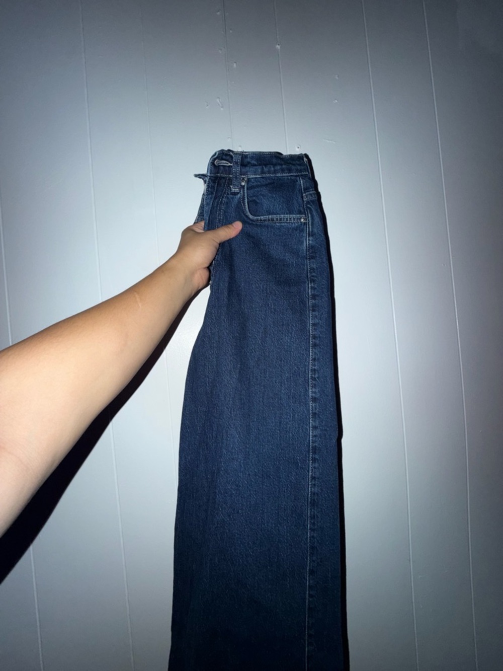 Women BDG Straight Leg Jeans in Deep Indigo